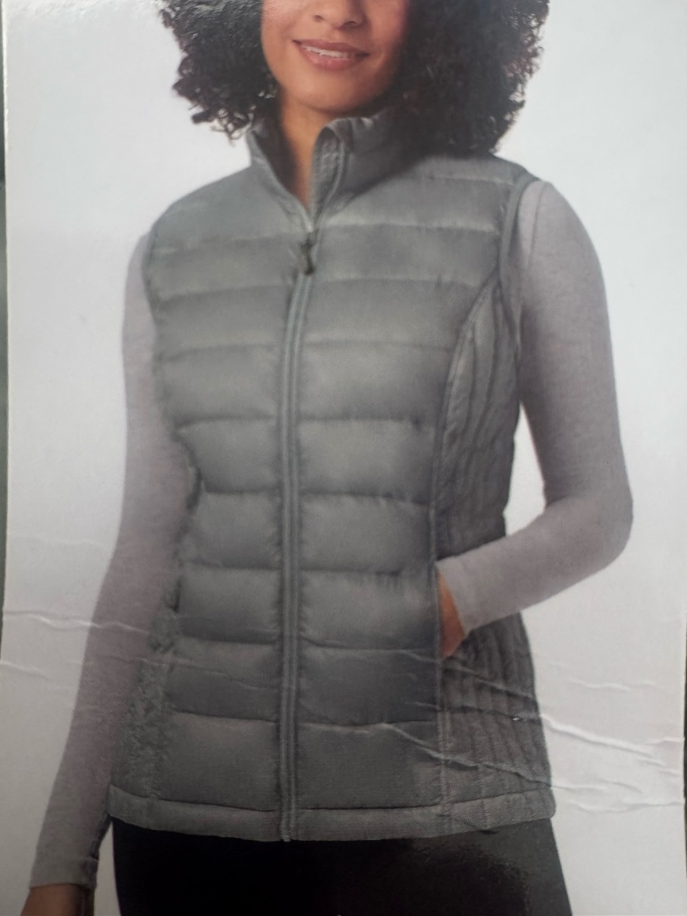 NWT 32° HEAT Lightweight Puffer Vest - Soft Smoke (Size L